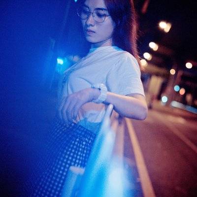 夜景模特
