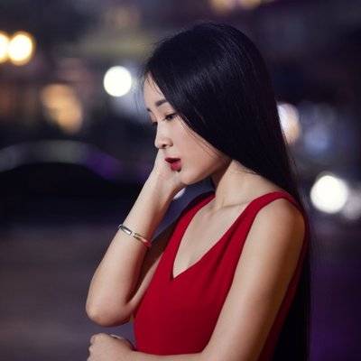 夜景模特