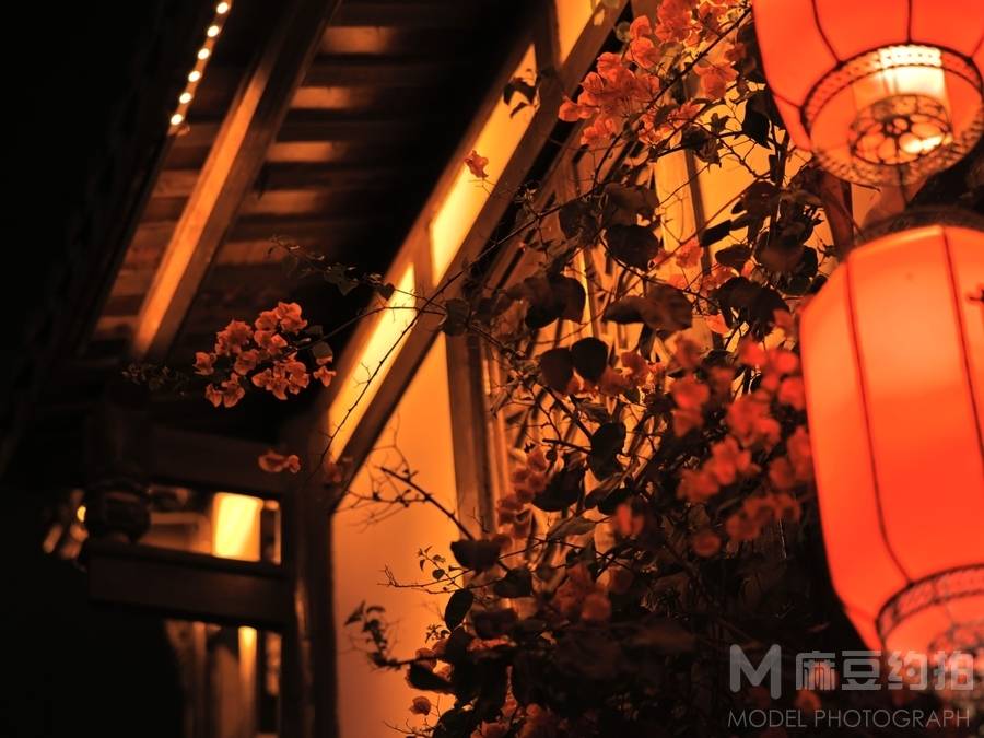 夜景模特
