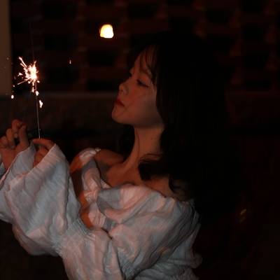 夜景模特