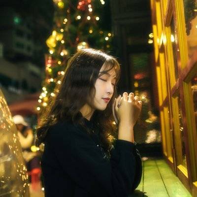 夜景模特