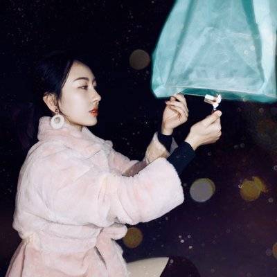 夜景模特