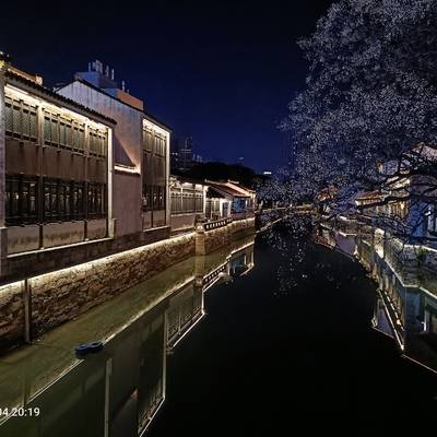 夜景模特