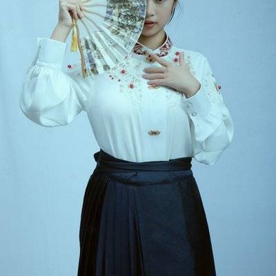 黑白模特