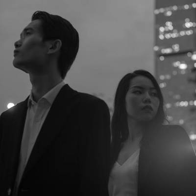 黑白模特