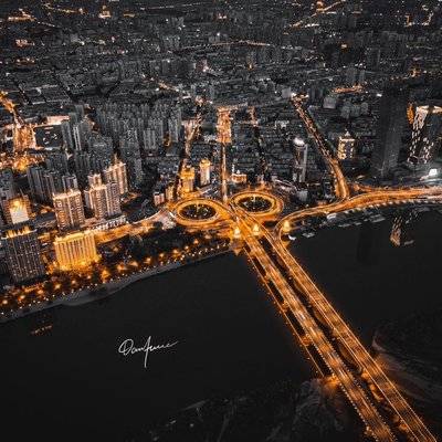 夜景模特