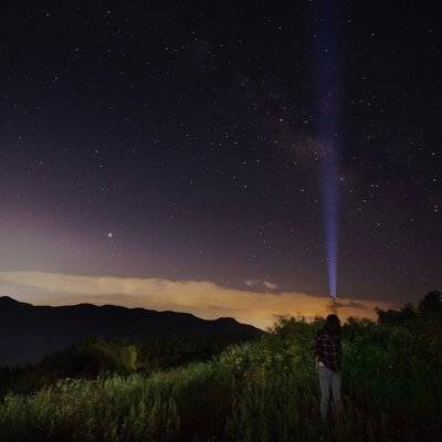 夜景模特