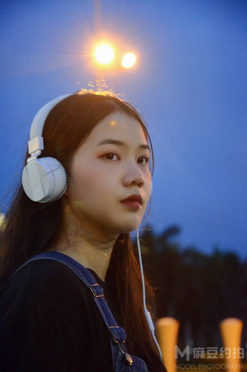 夜景模特