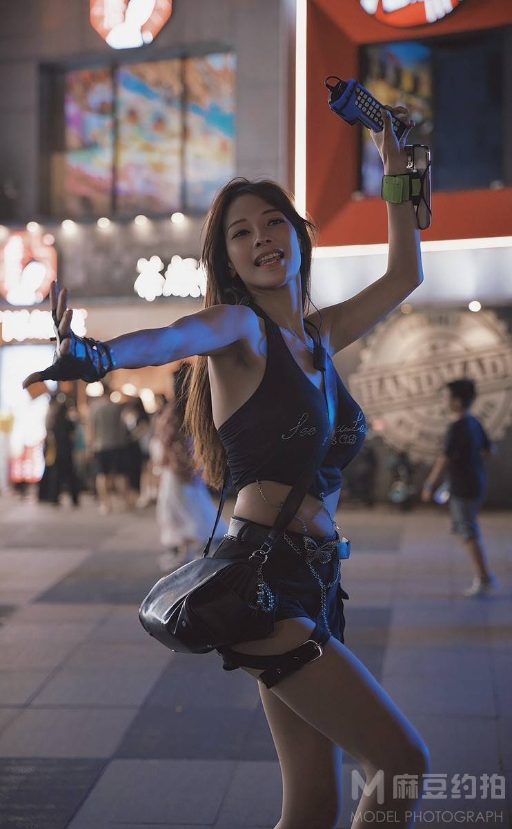 夜景模特
