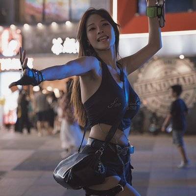 夜景模特