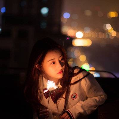 夜景模特