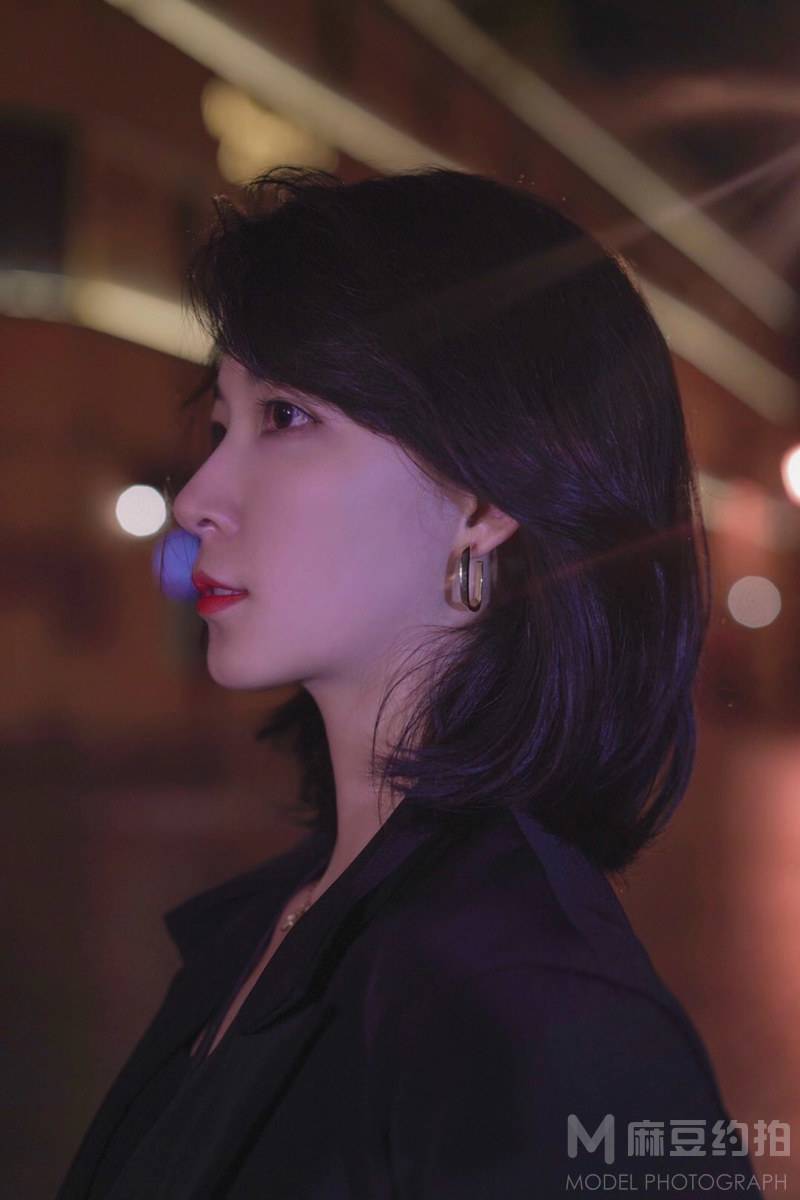夜景模特