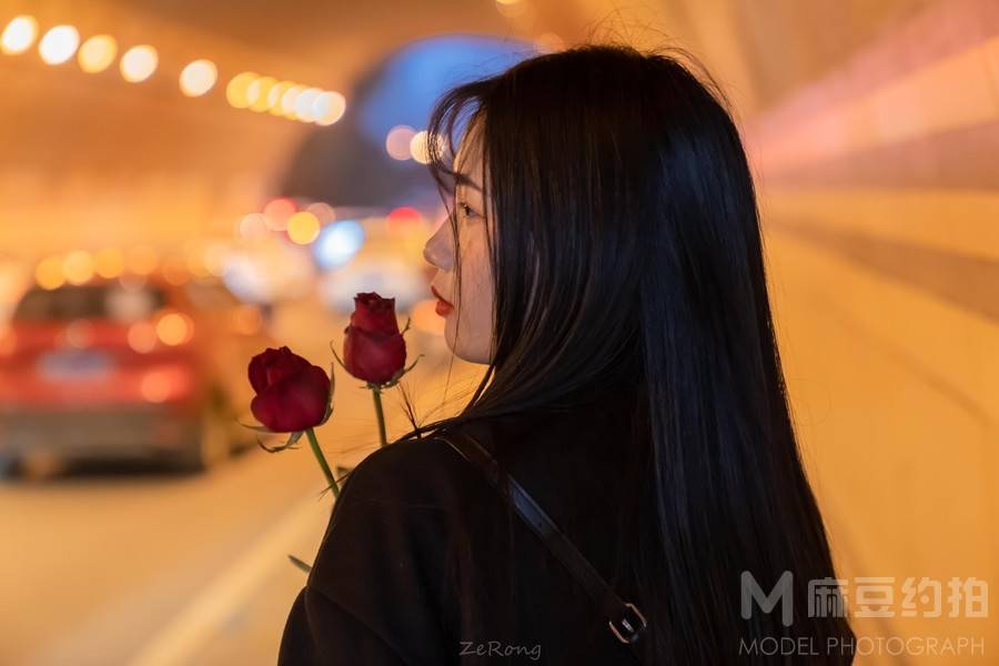 夜景模特
