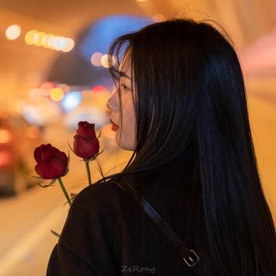 夜景模特