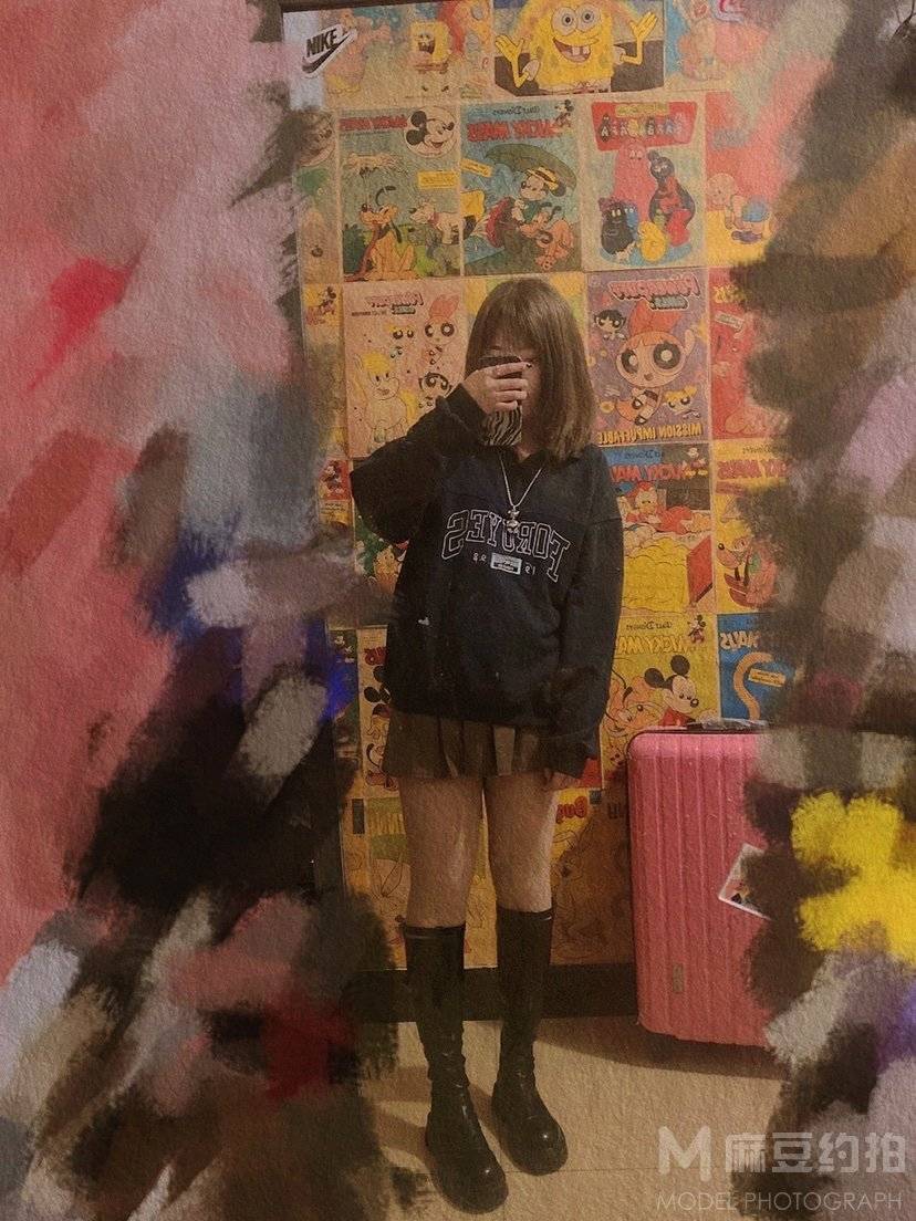 黑白模特