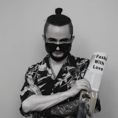 黑白模特