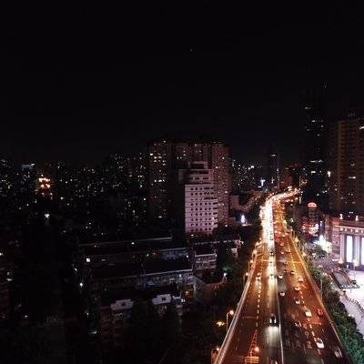 夜景模特