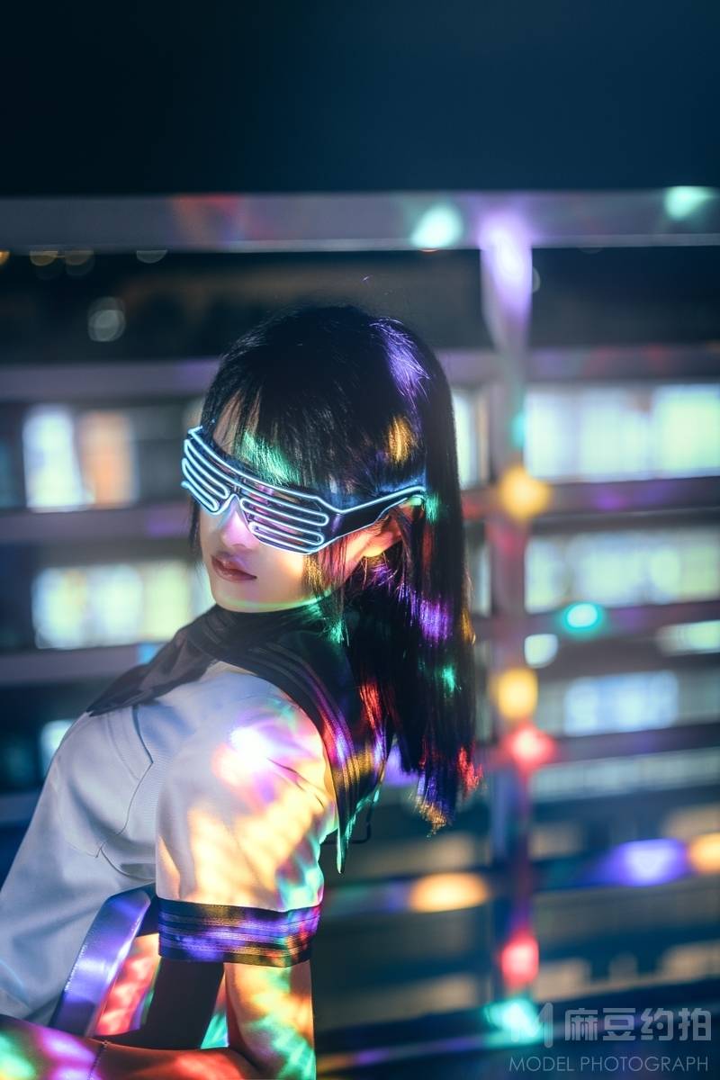 夜景模特