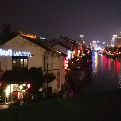 夜景模特