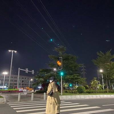夜景模特