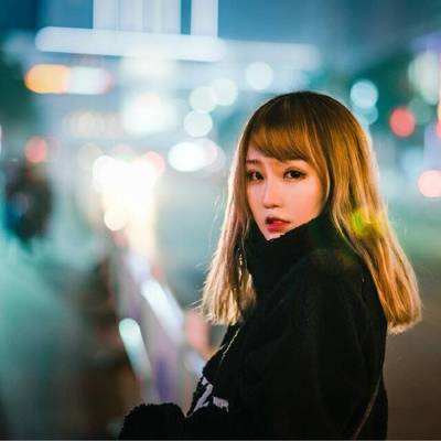 夜景模特