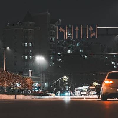 夜景模特