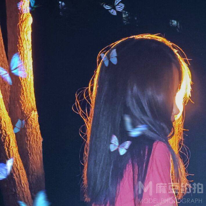 夜景模特