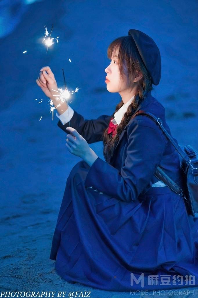 夜景模特