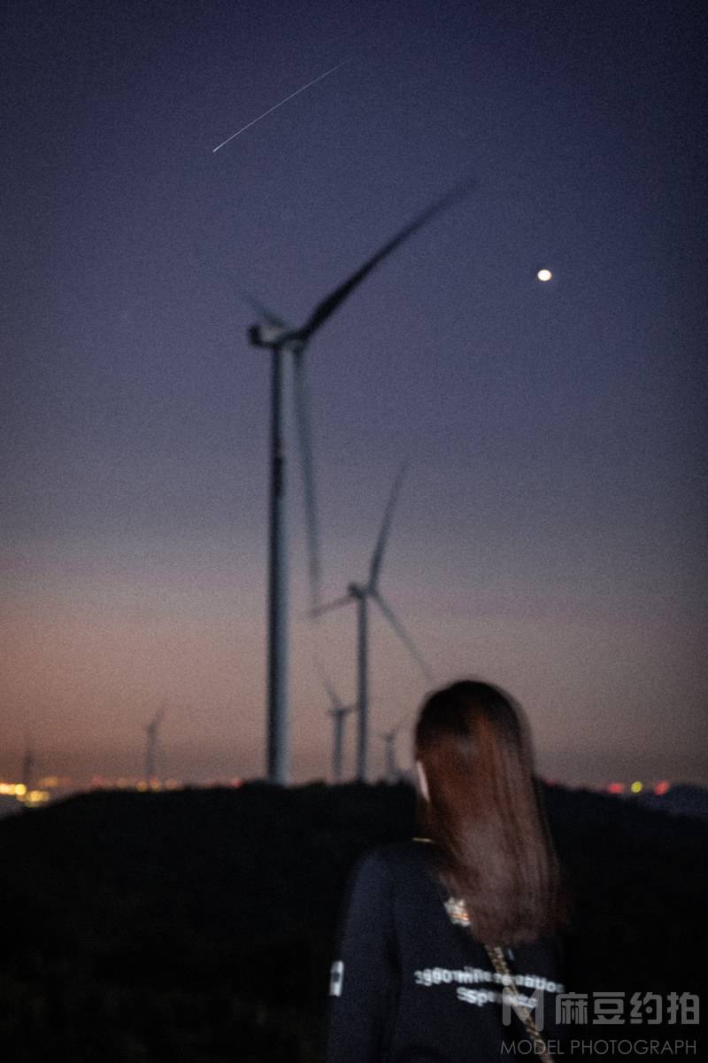 夜景模特
