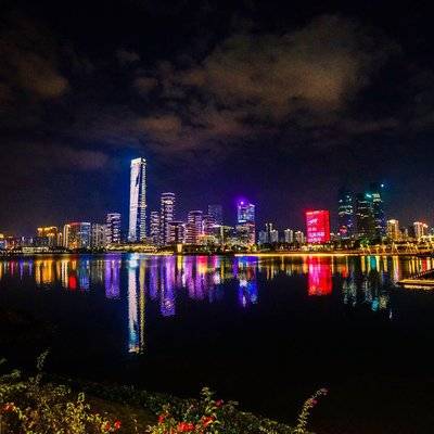 夜景模特