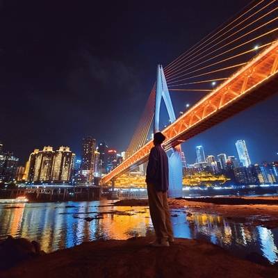 夜景模特