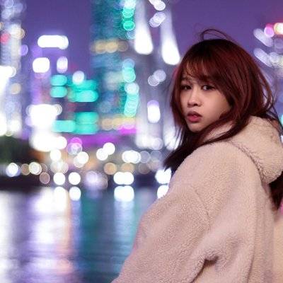 夜景模特