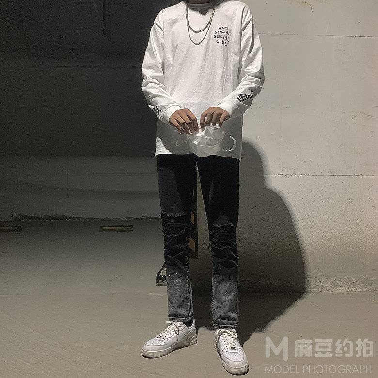 黑白模特