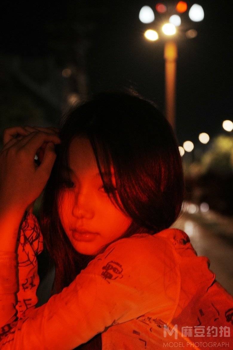 夜景模特