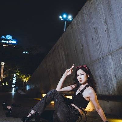 夜景模特
