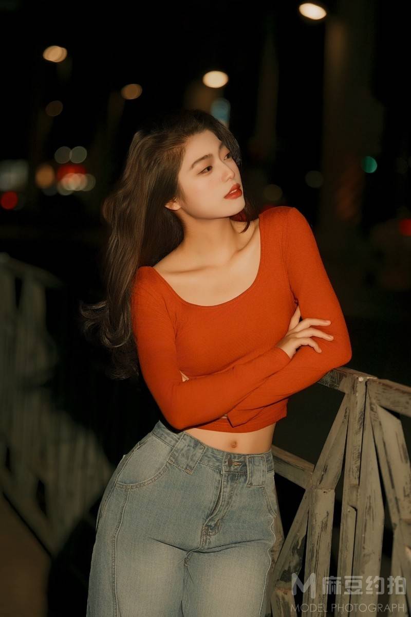 夜景模特