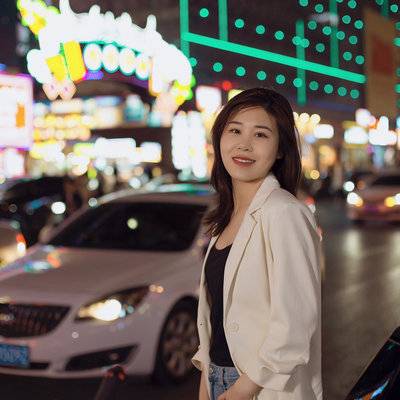 夜景模特