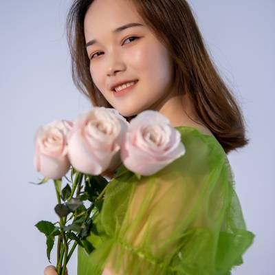 黑白模特