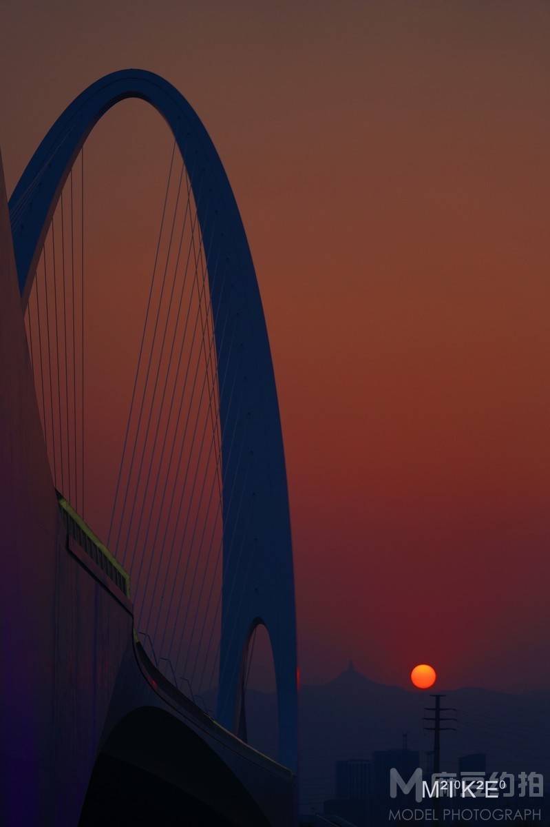 夜景模特