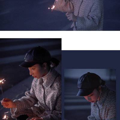 夜景模特