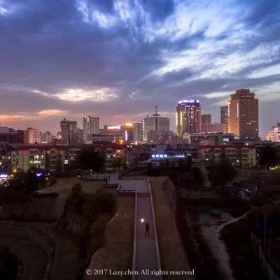 夜景模特