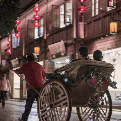 夜景模特