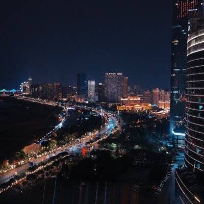 夜景模特