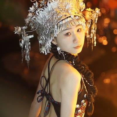 夜景模特