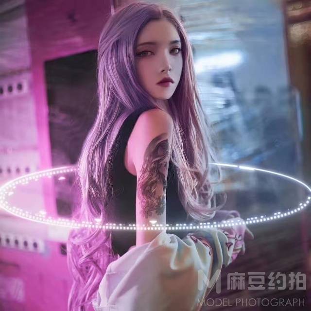 夜景模特