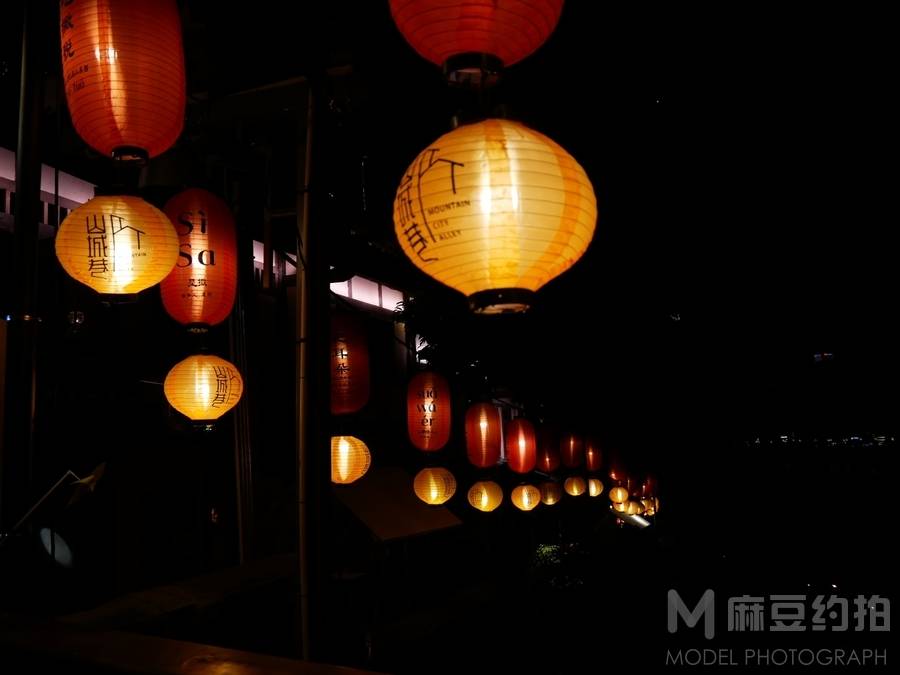 夜景模特