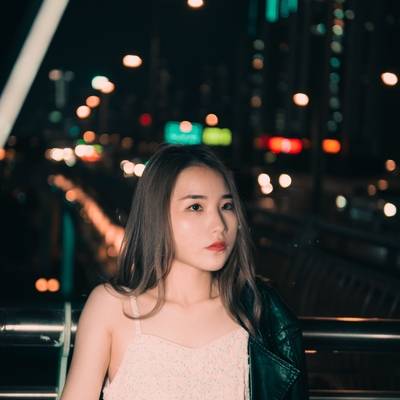夜景模特