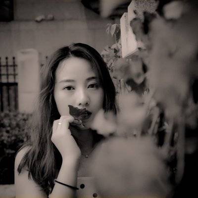 黑白模特