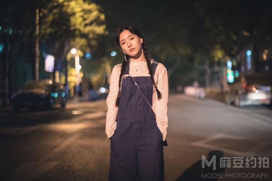 夜景模特