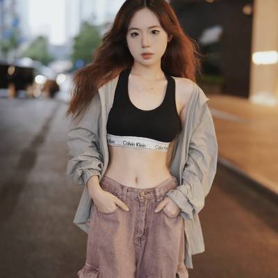 夜景模特